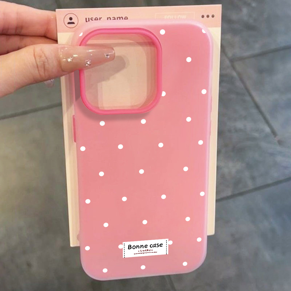 Samsung Galaxy A55 - Funda francesa con estampado de lunares
