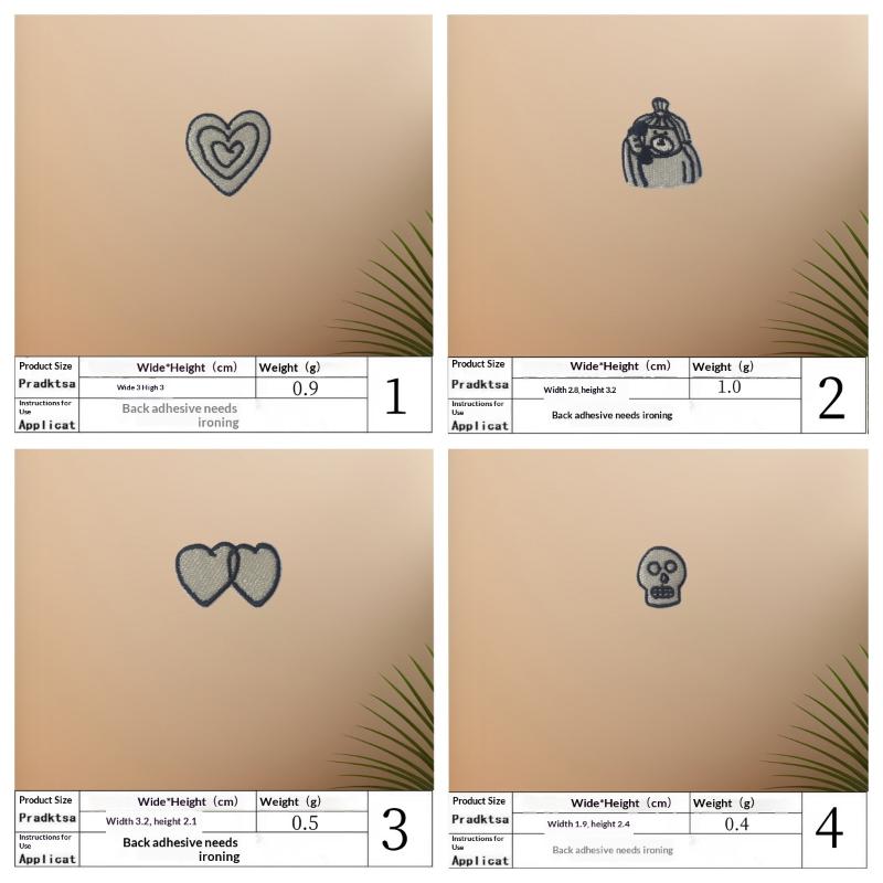 Phone Accessories - 1 Set de Parches Bordados de