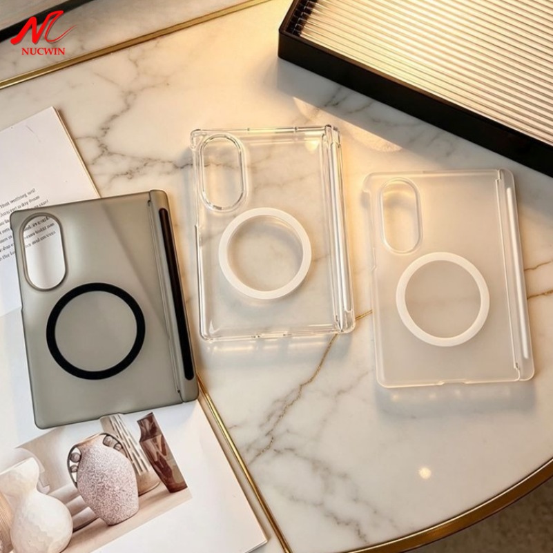 Z Phone Accessories - Funda Magnética Transparente Negra con Protección