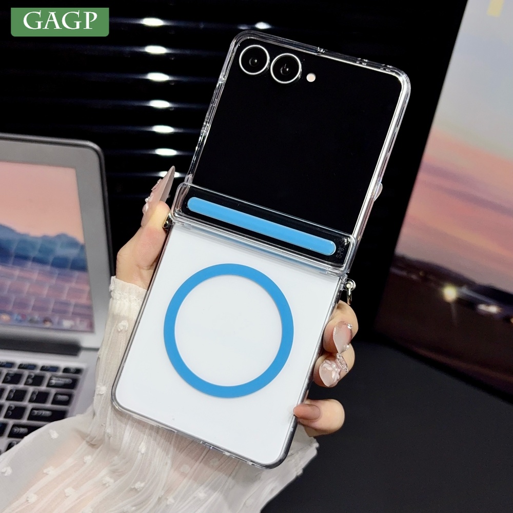 Z Phone Accessories - Funda Magnética de Lujo Transparente con
