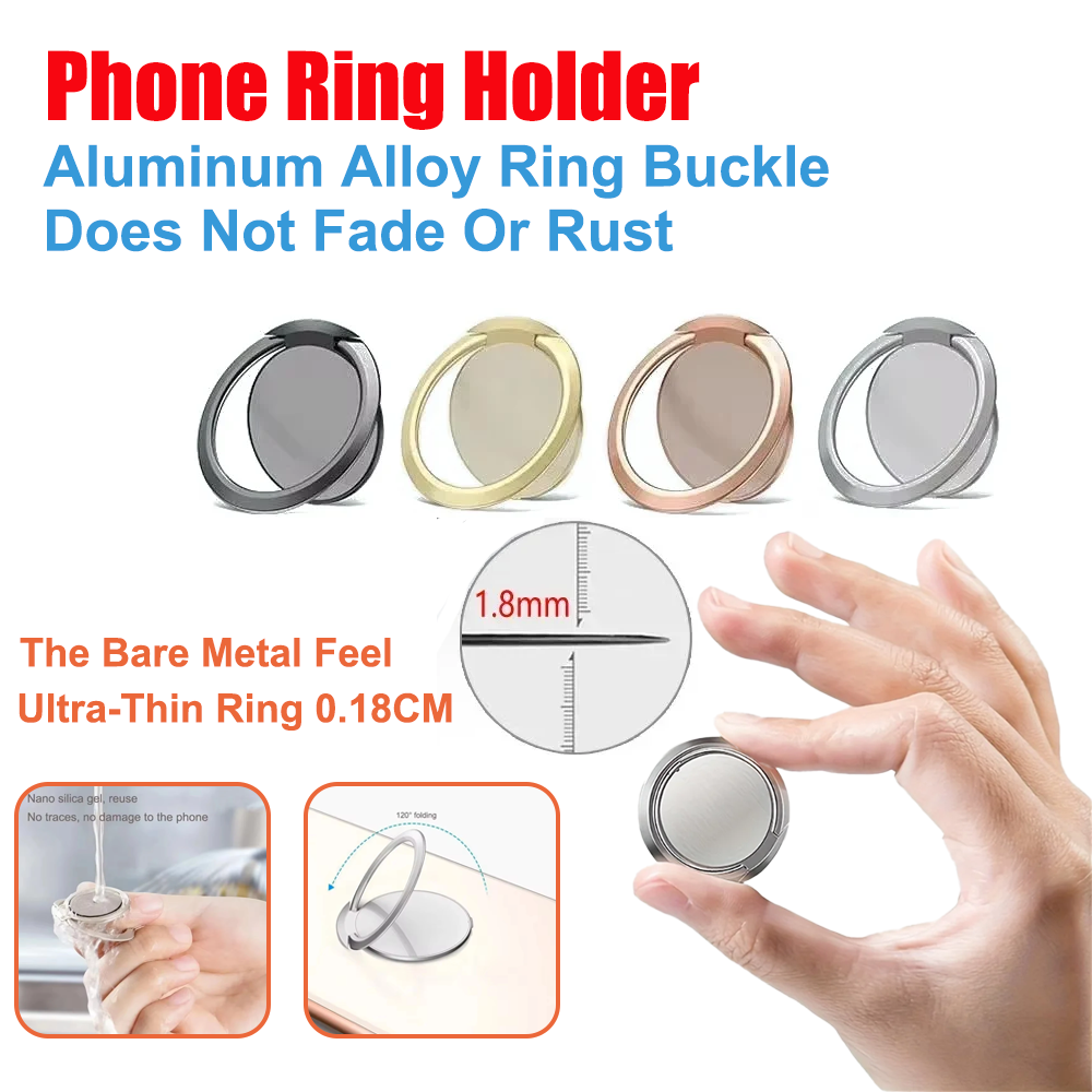 Phone Accessories And Gadget - Soporte de anillo de metal ultrafino