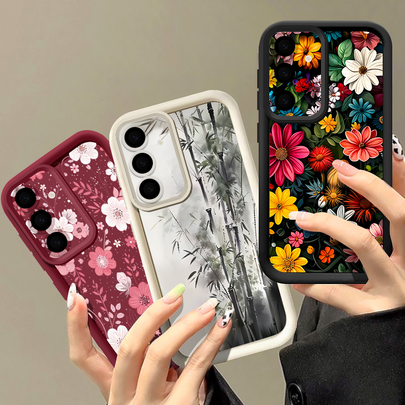 Funda con diseño de flores col - Samsung Galaxy A55 reseña y precio