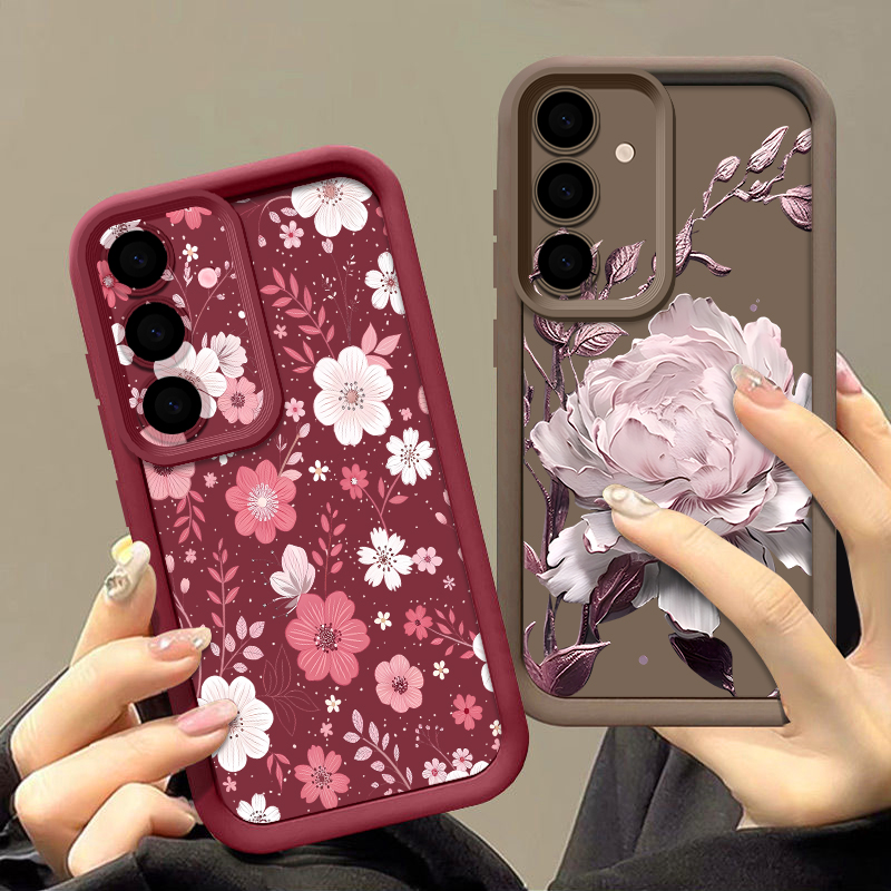 Funda con diseño de flores col - Samsung Galaxy A55 reseña y precio