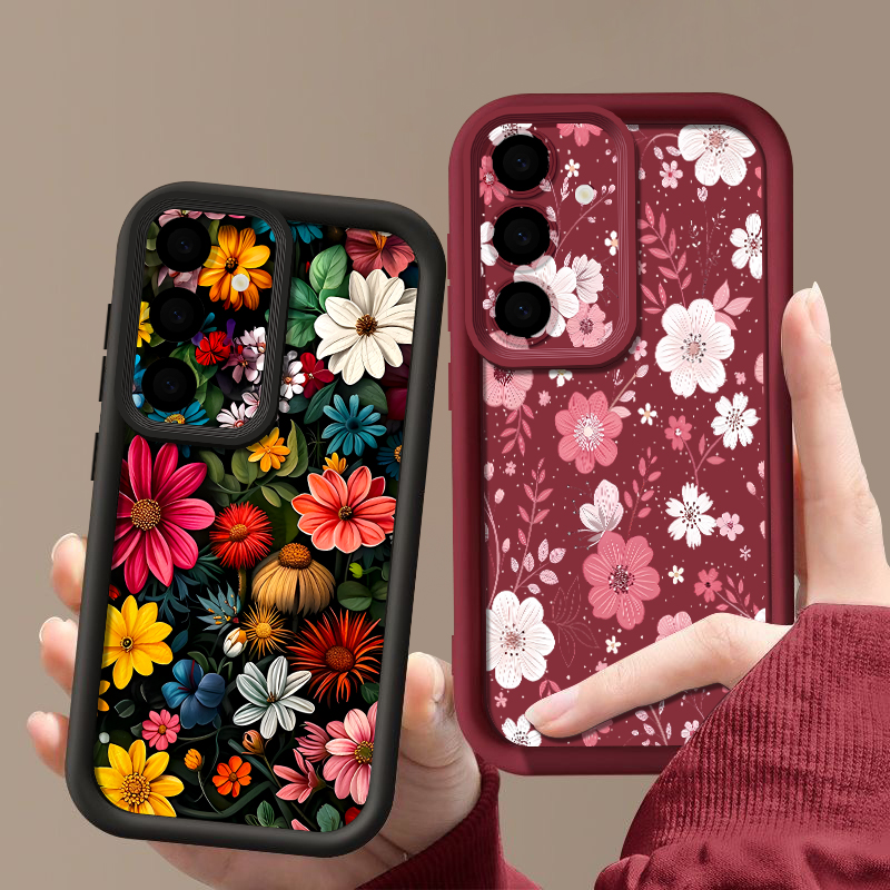 Funda con diseño de flores col - Samsung Galaxy A55 reseña y precio