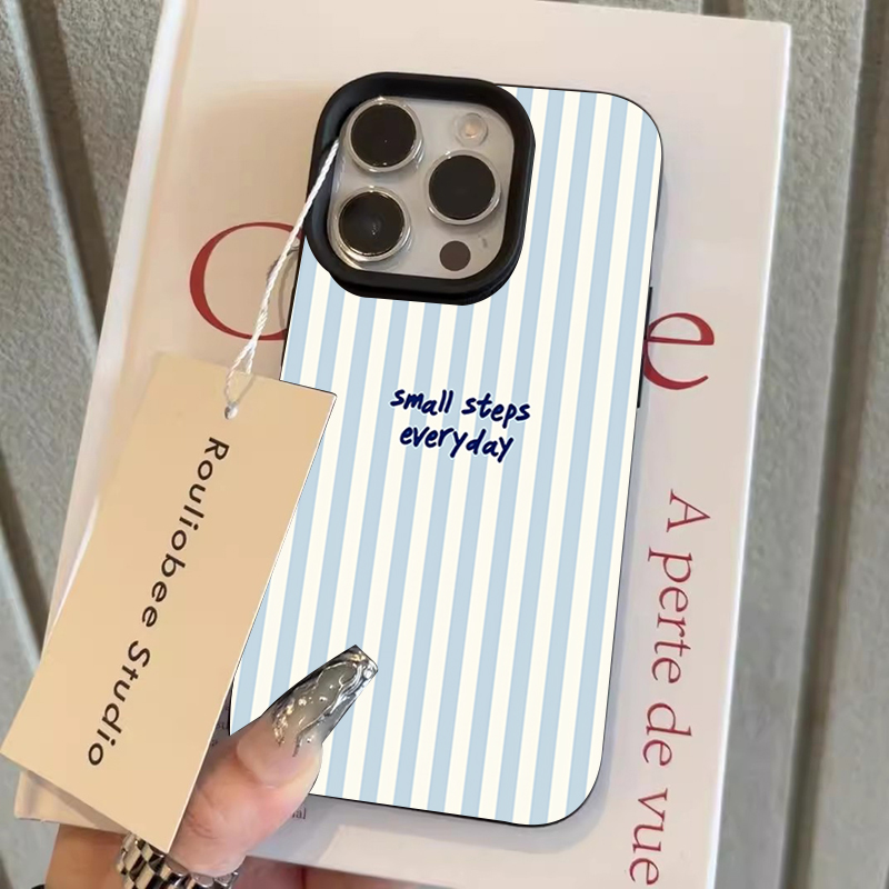 Funda Azul con Rayas Blancas p - Samsung Galaxy A55 reseña y precio