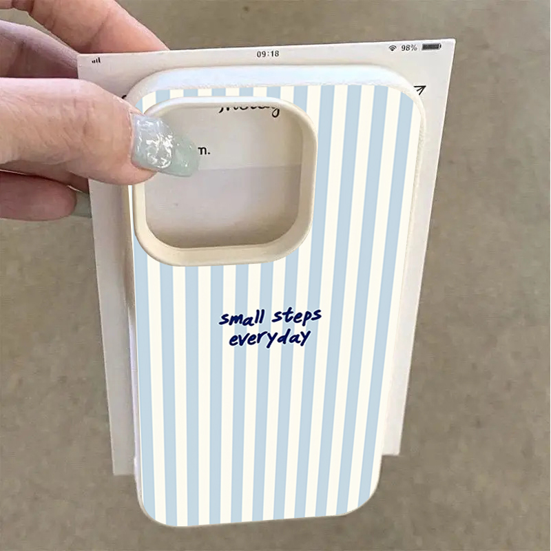 Funda Azul con Rayas Blancas p - Samsung Galaxy A55 reseña y precio